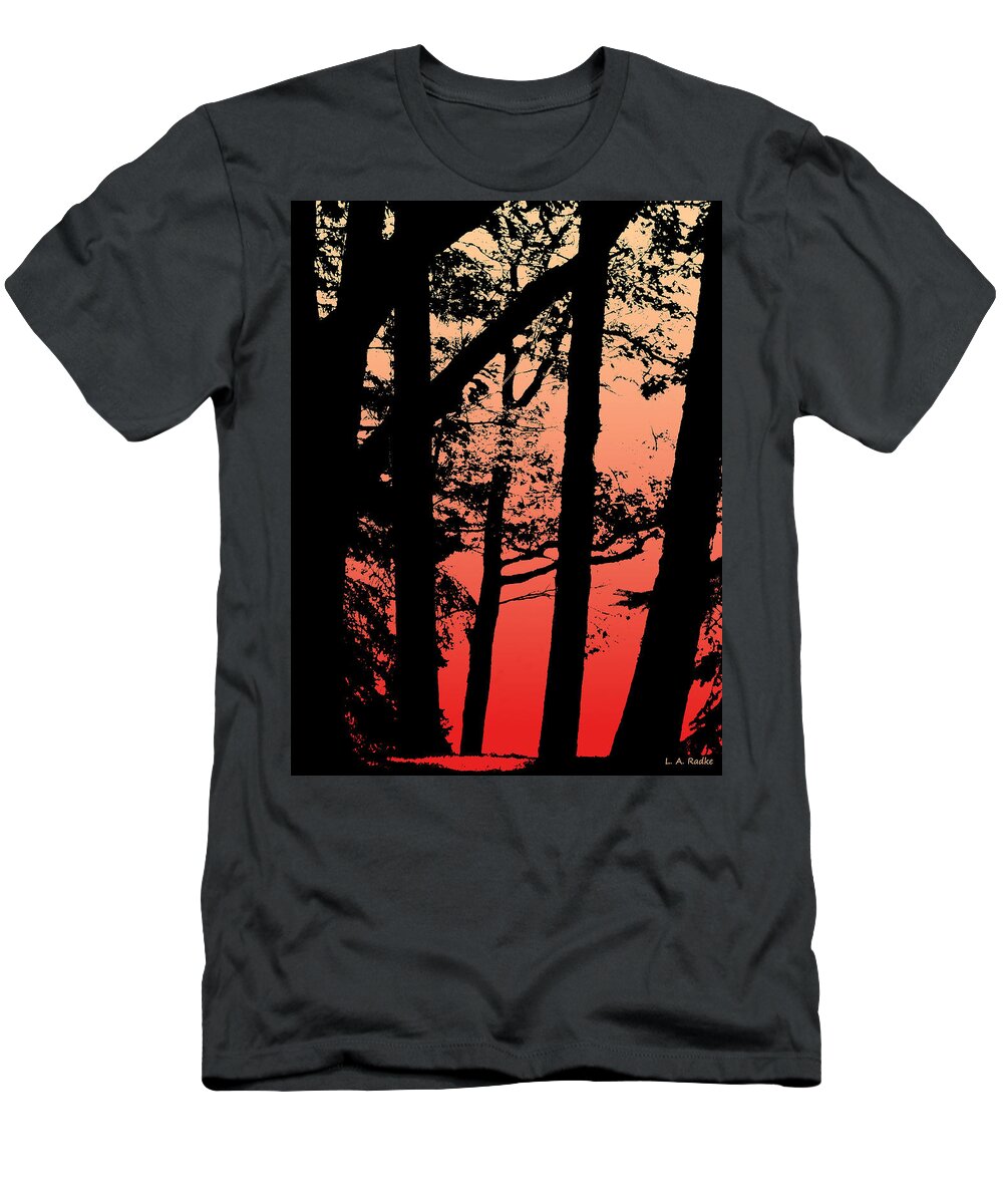 Lauren Radke T-Shirt featuring the photograph Summer Sunset by Lauren Radke