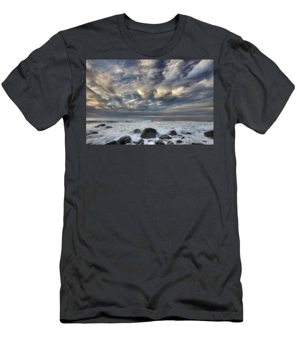 00446714 T-Shirt featuring the photograph Surf At Gillespies Beach Near Fox by Colin Monteath