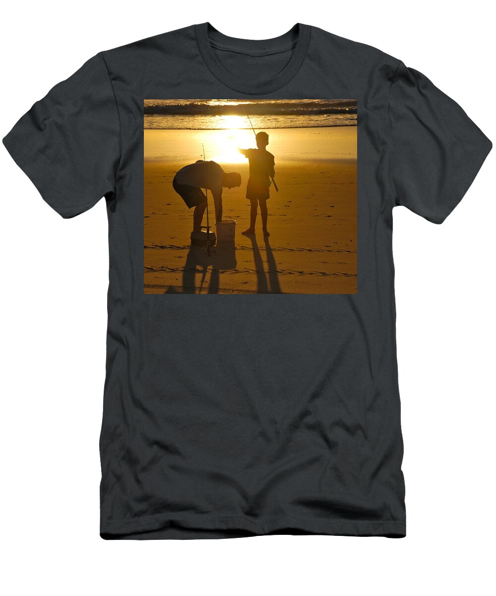 Fishing T-Shirt featuring the photograph Teach a man to fish... by Eric Tressler