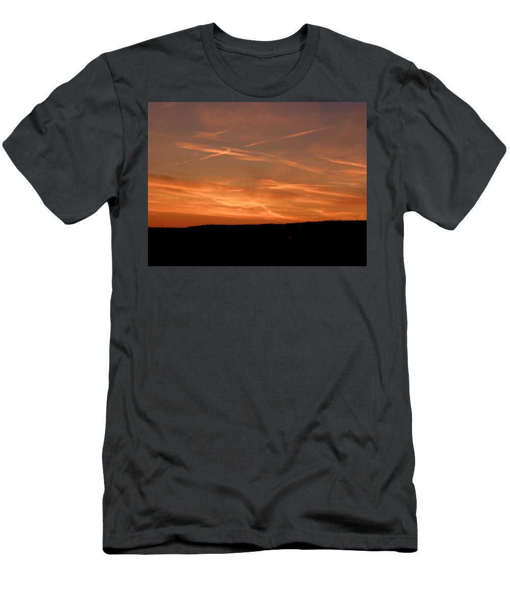 Clouds T-Shirt featuring the photograph The Beauty Of Clouds At Sundown by Kim Galluzzo