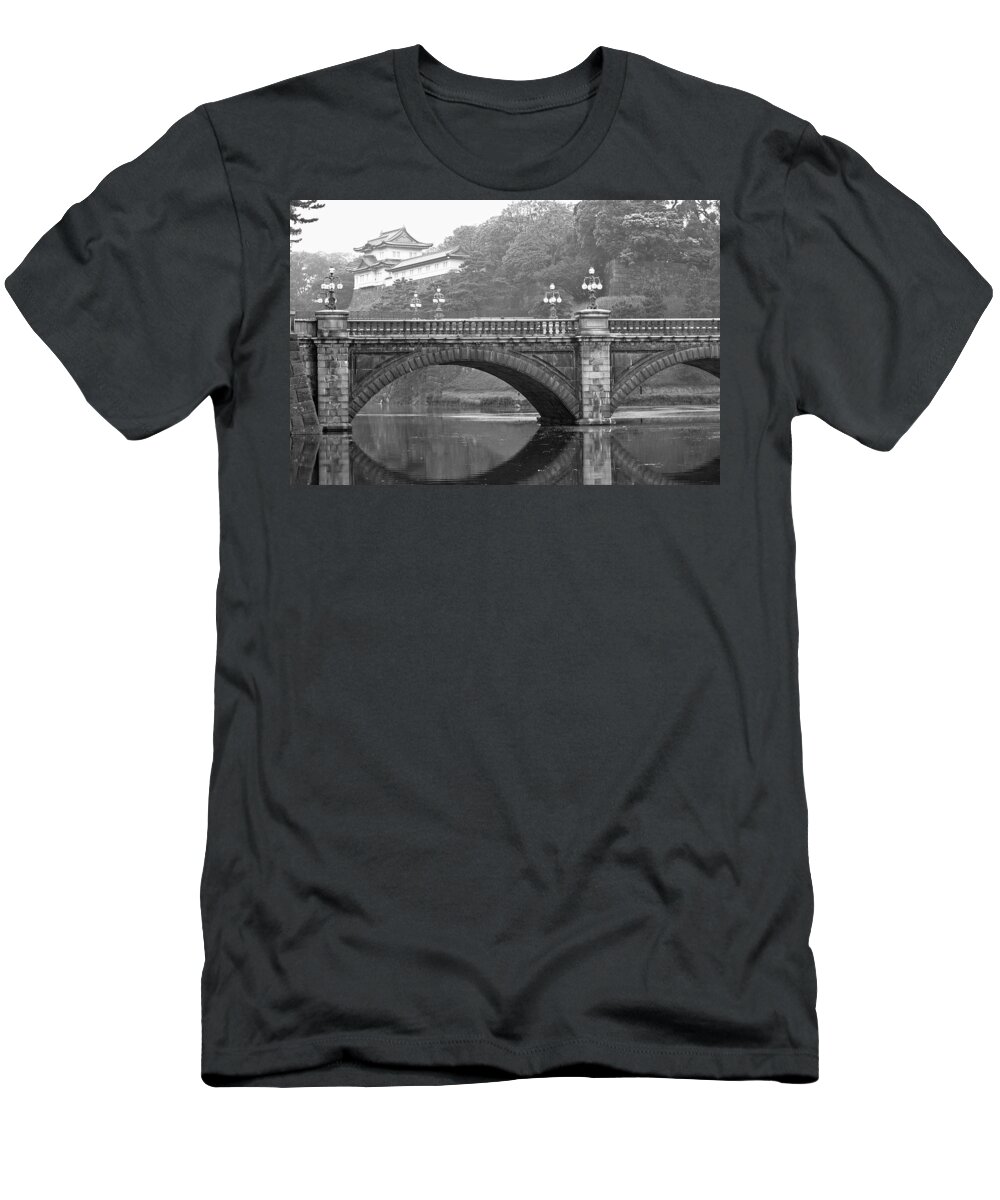 Japan T-Shirt featuring the photograph The Moat by David Rucker