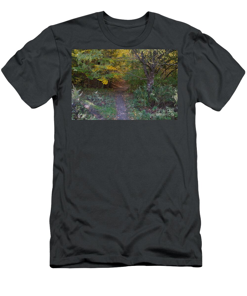 Woods T-Shirt featuring the photograph The Path by William Norton