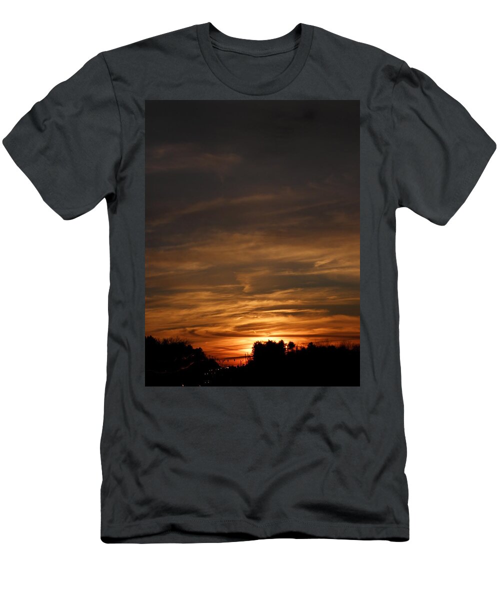 Sundown T-Shirt featuring the photograph The richness of sundown by Kim Galluzzo
