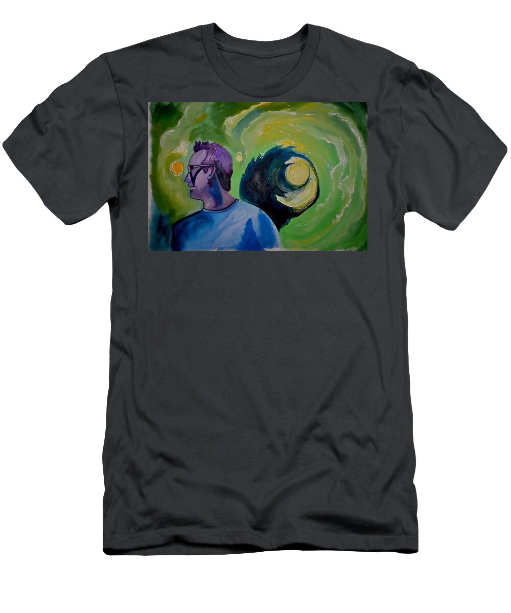 Music T-Shirt featuring the painting The um Portal no two by Patricia Arroyo
