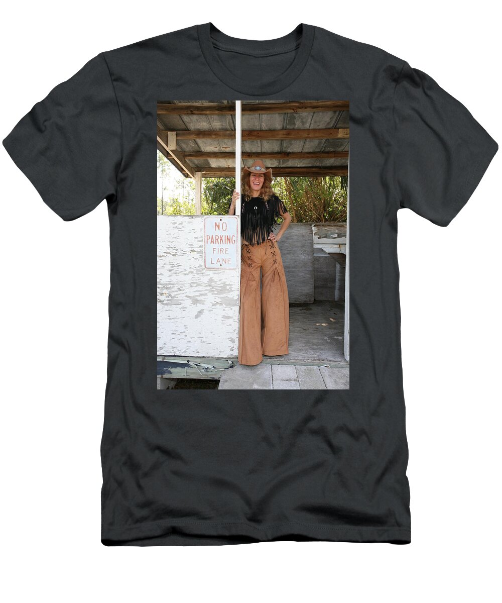 Everglades City Fl.professional Photographer Lucky Cole T-Shirt featuring the photograph Tina Loy 569 by Lucky Cole