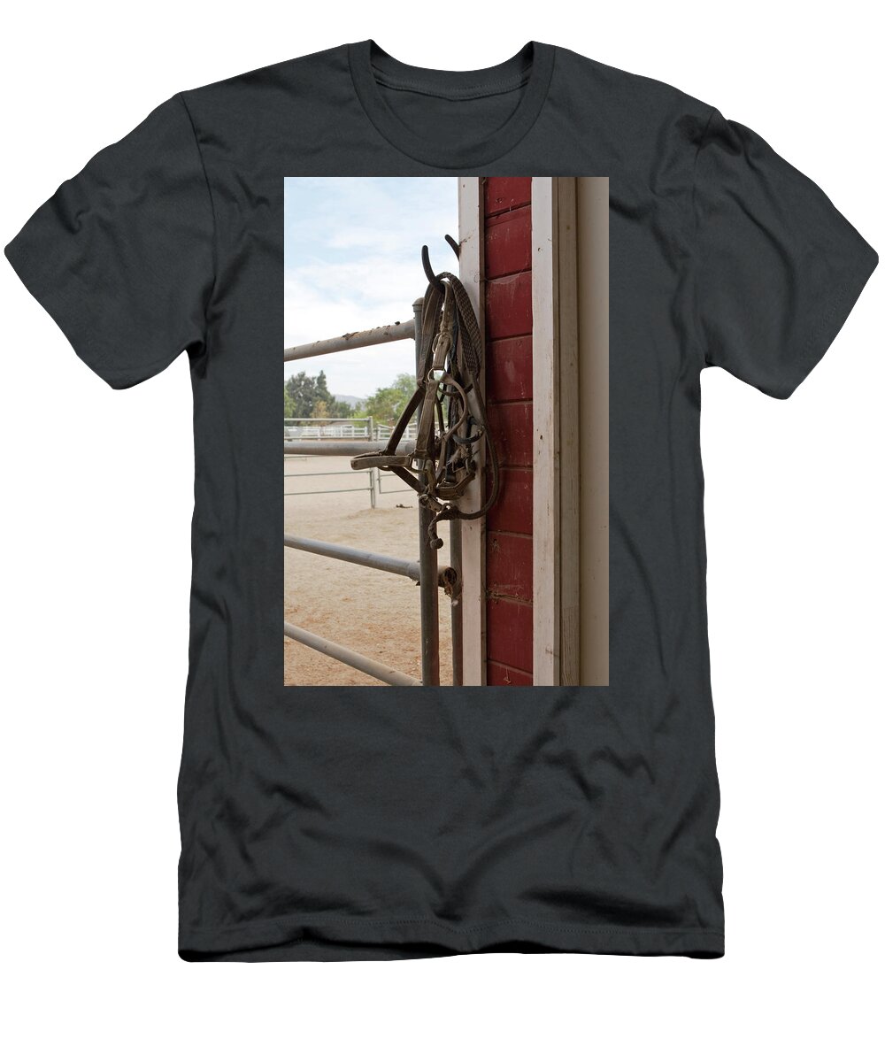 Bridle T-Shirt featuring the photograph Tools of the Trade by Lorraine Devon Wilke
