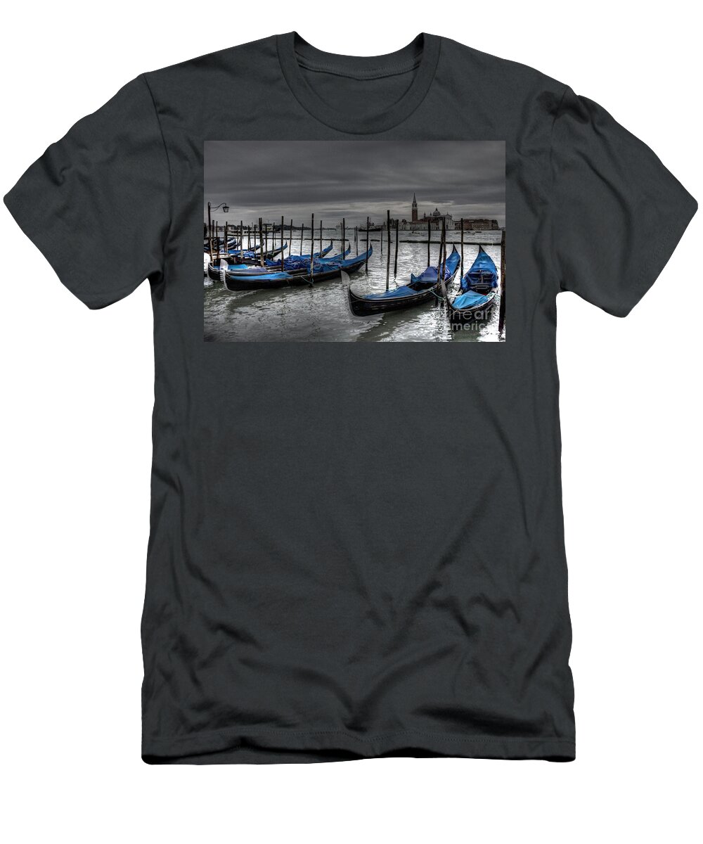 Photography T-Shirt featuring the photograph Venice Gondolas by Crystal Nederman