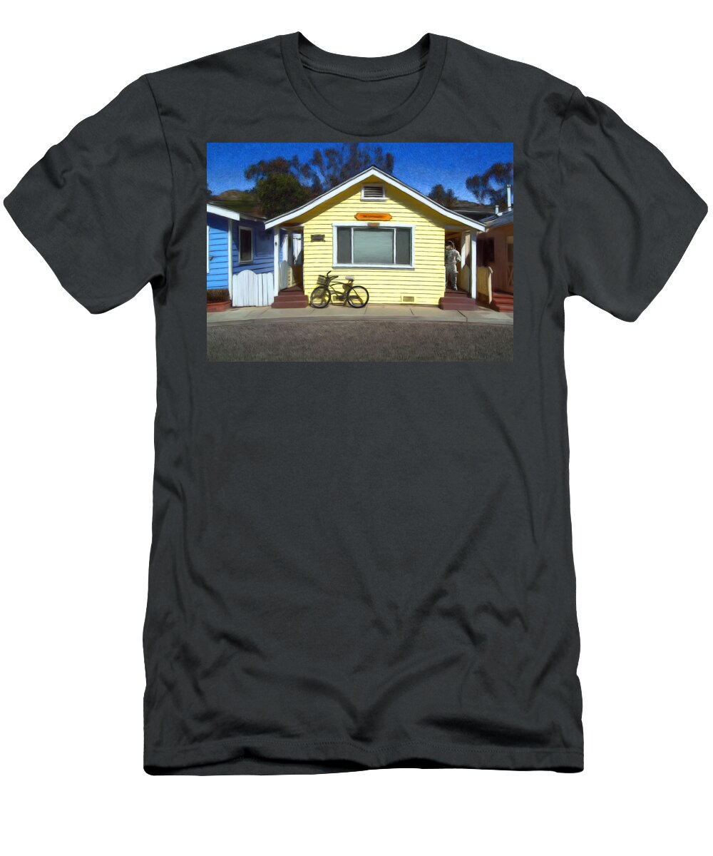 Catalina T-Shirt featuring the painting Visitor by Snake Jagger