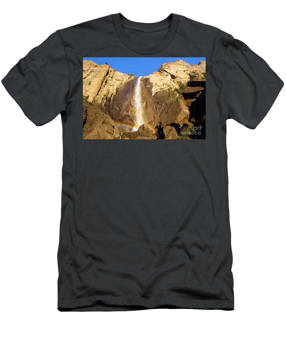 Yosemite National Park T-Shirt featuring the photograph Yosemite Bridal Veil Falls by Adam Jewell