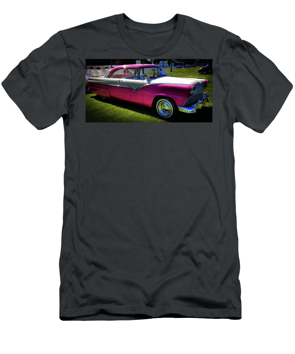 55 T-Shirt featuring the photograph 1955 Ford Fairlane Crown Victoria by David Patterson