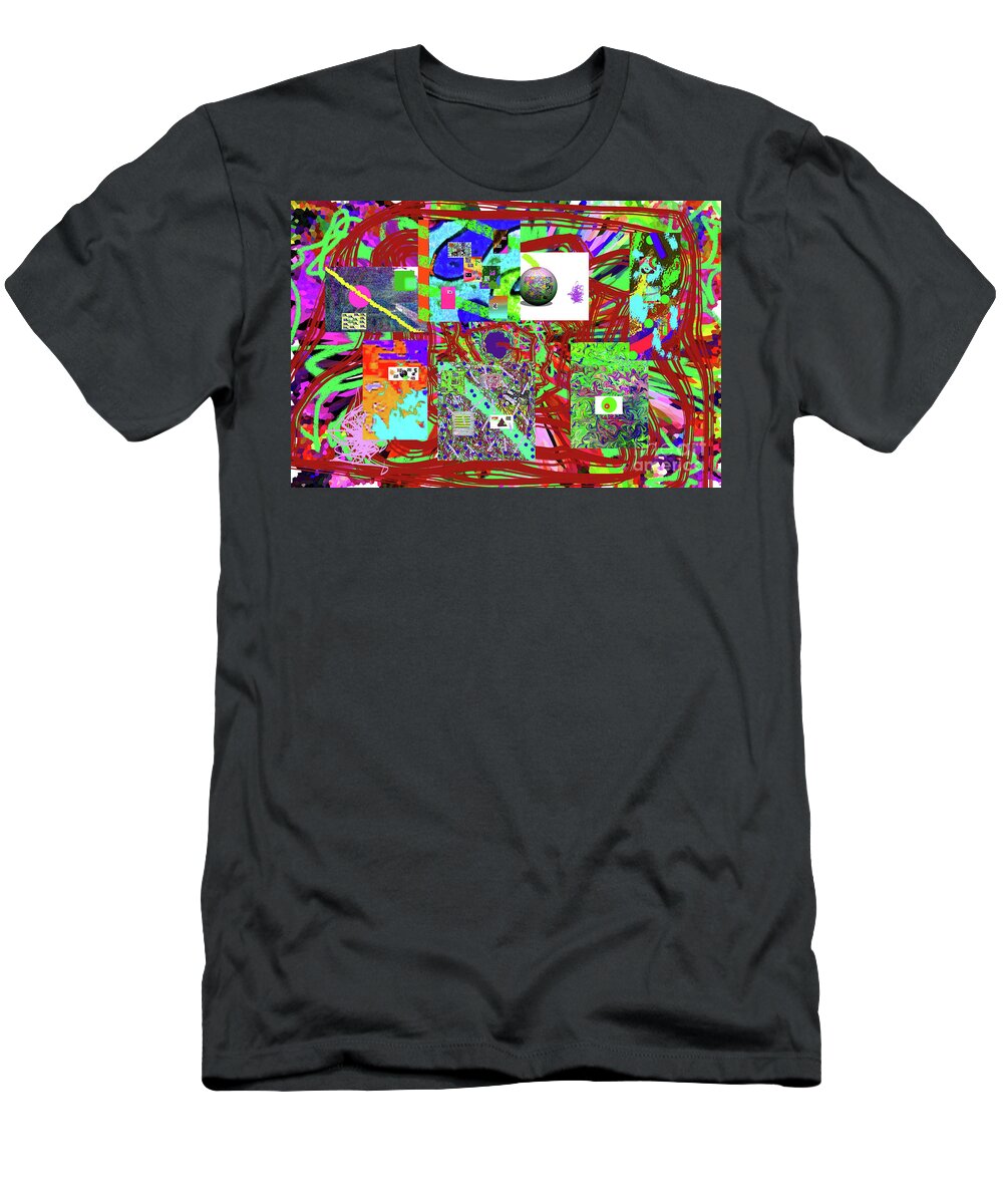 Walter Paul Bebirian T-Shirt featuring the digital art 1-3-2016babcdefghijklmnopqr by Walter Paul Bebirian