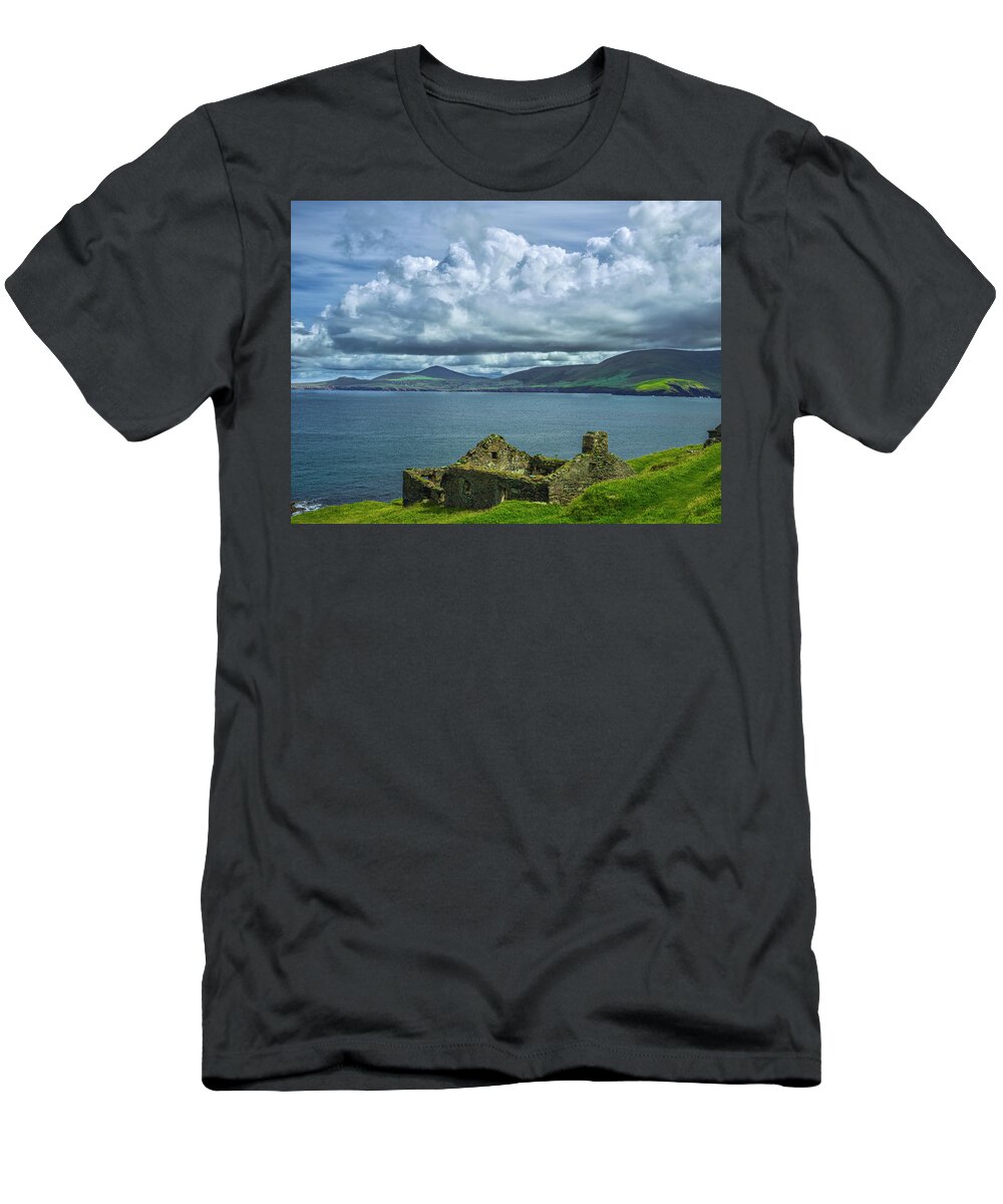 Landscape T-Shirt featuring the photograph Abandoned house 4 by Leif Sohlman