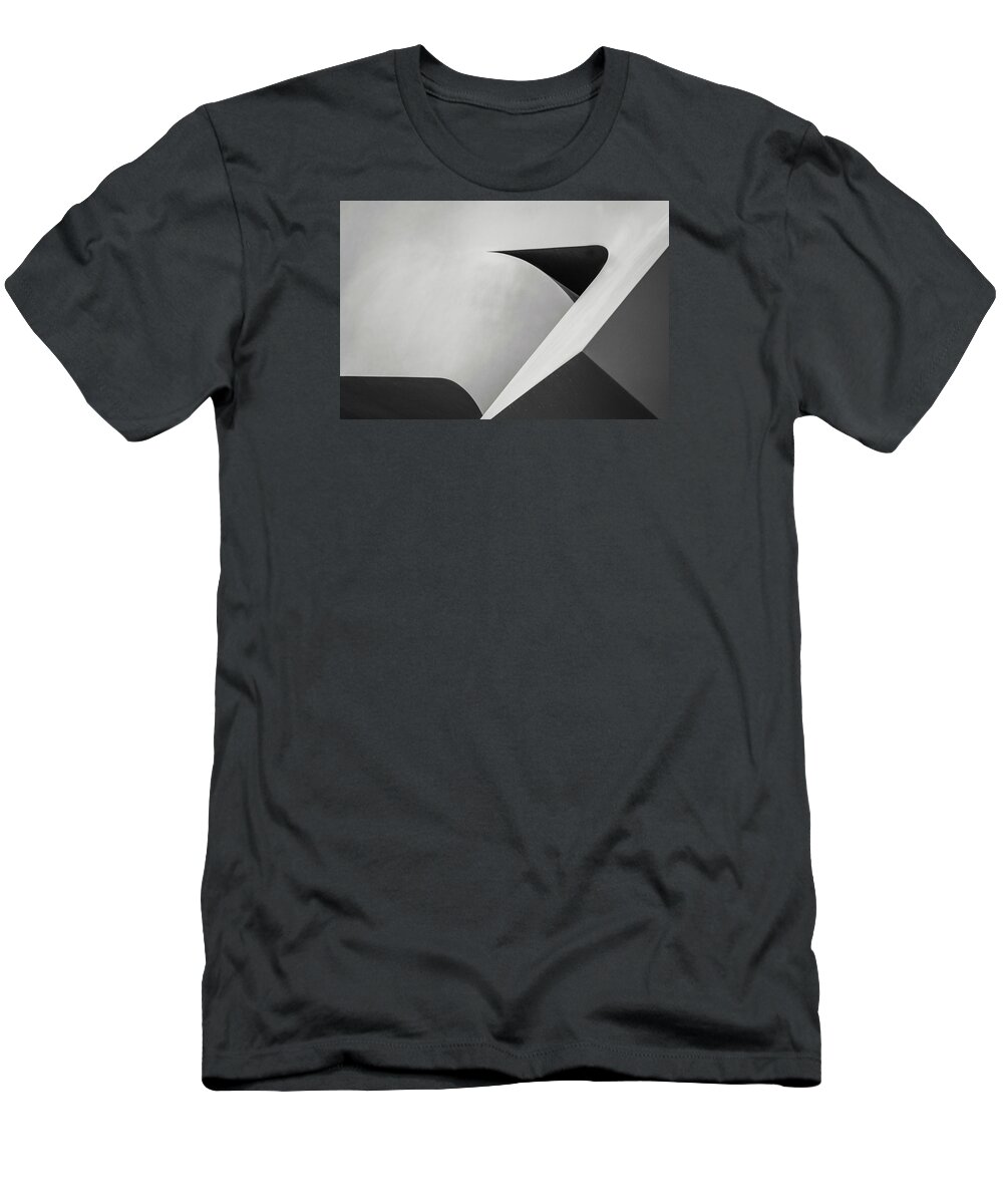 Abstract T-Shirt featuring the photograph Abstract in Black and White #1 by Don Johnson