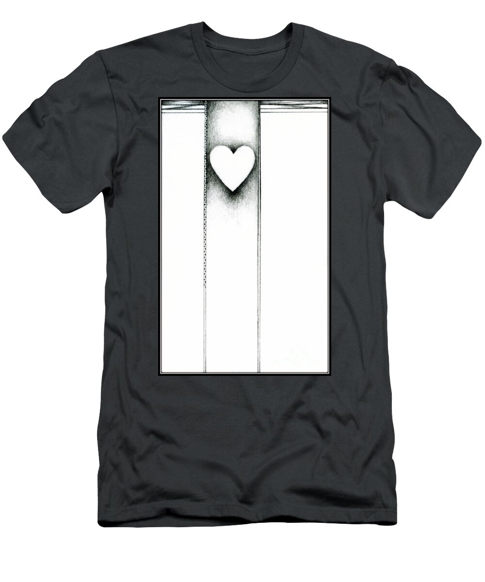 T-Shirt featuring the drawing Ascending Heart by James Lanigan Thompson MFA