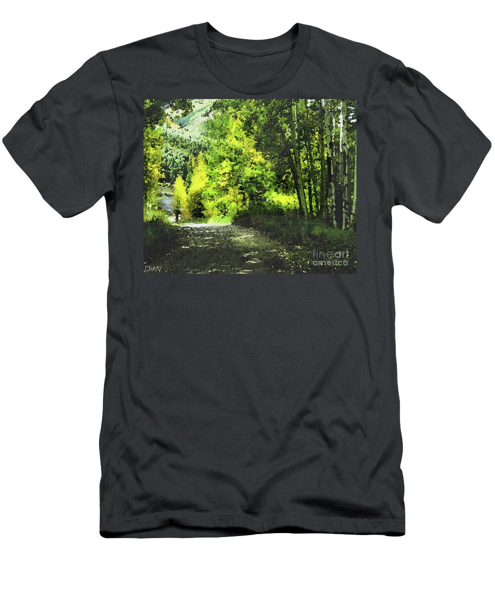 Aspen T-Shirt featuring the photograph Aspen effect #2 by Deb Nakano