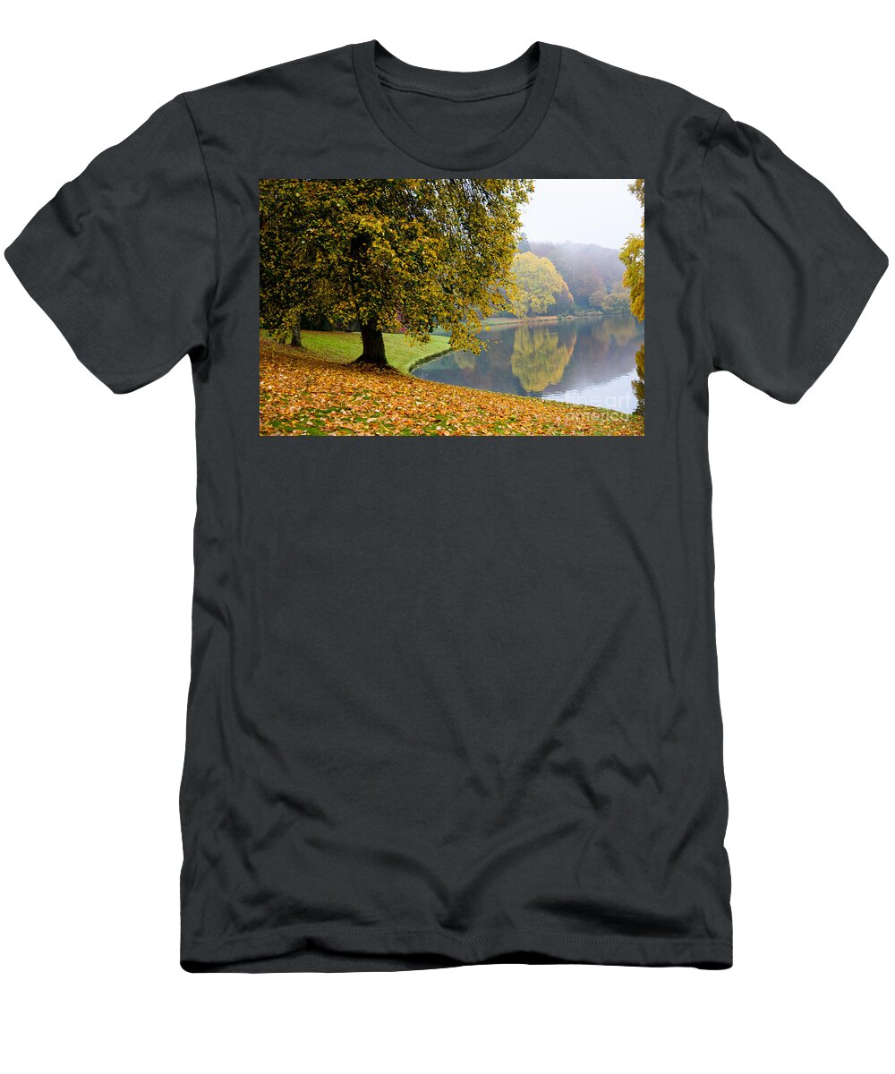 Autumn T-Shirt featuring the photograph Autumn in the park #1 by Colin Rayner