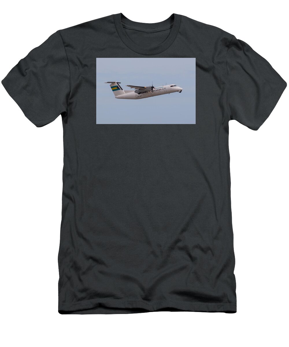 Airplane T-Shirt featuring the photograph Bahamas Air #1 by Dart Humeston