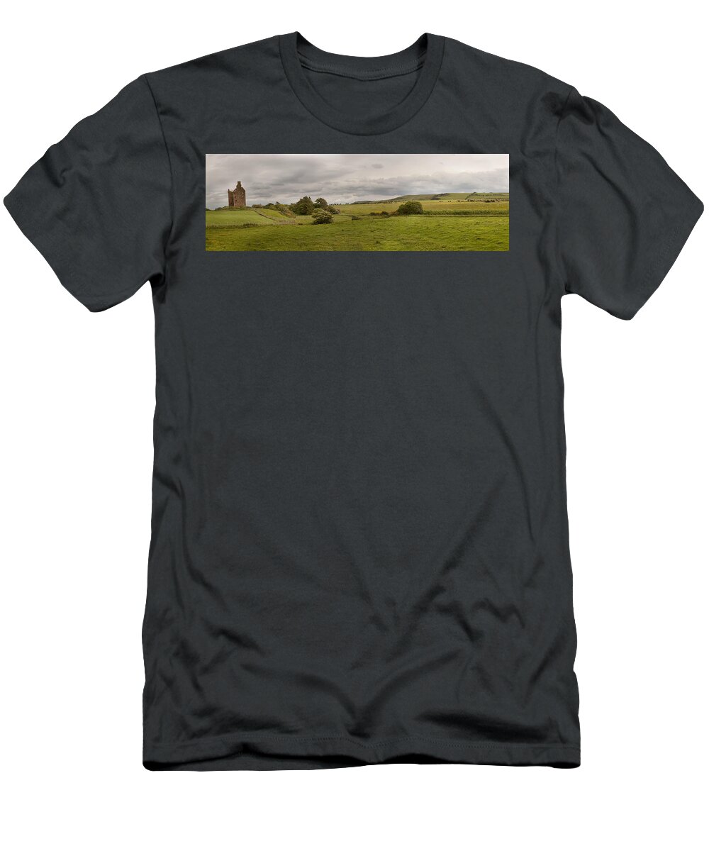 Scotland T-Shirt featuring the photograph Baltersan Tower #1 by Eunice Gibb