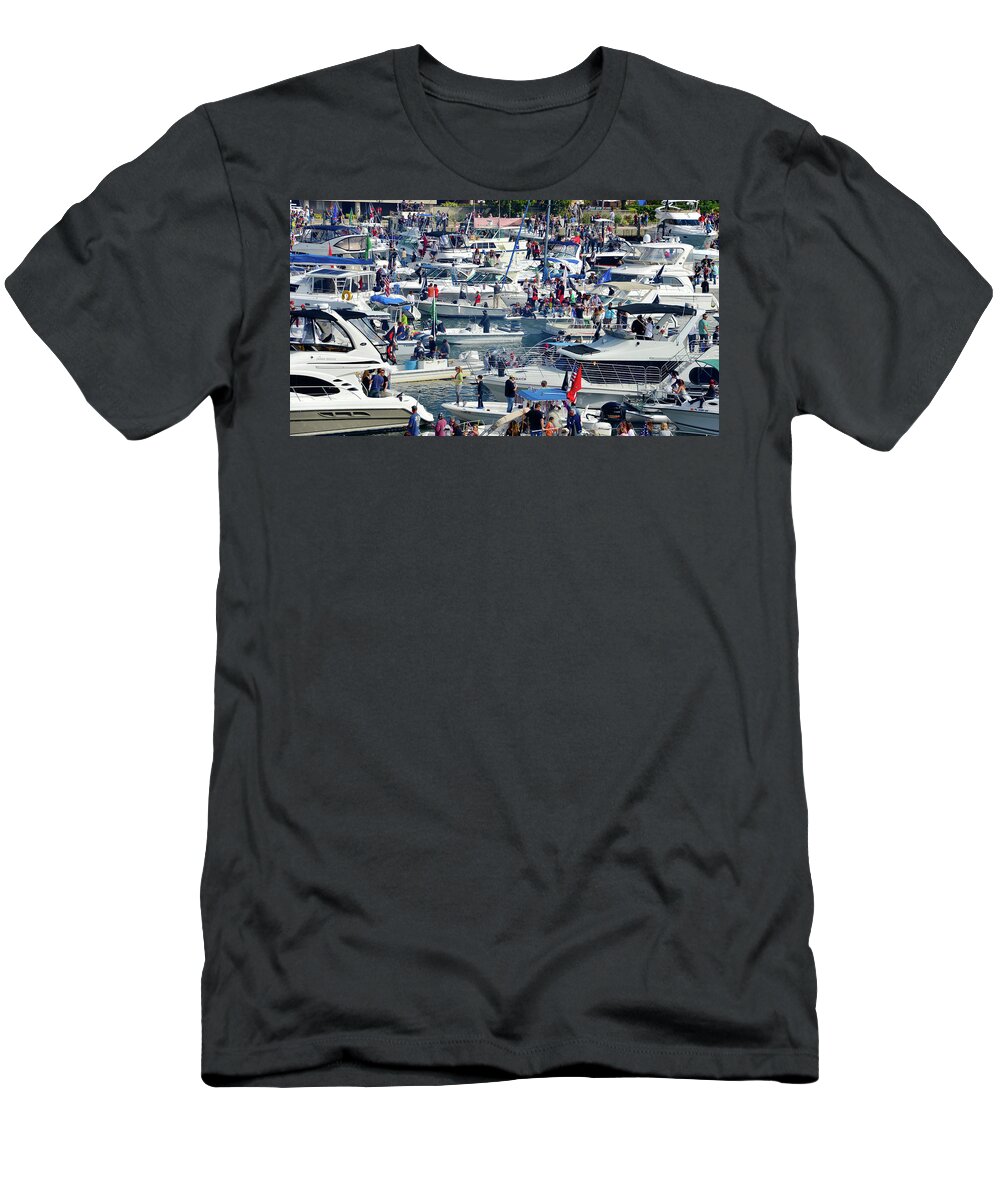 Boat Party T-Shirt featuring the photograph Boat Party #1 by David Lee Thompson