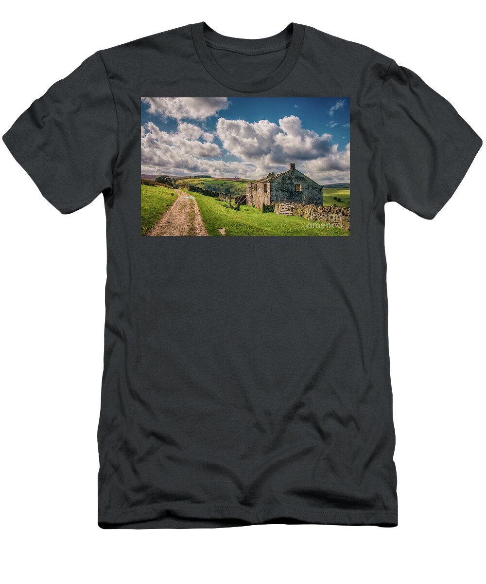 Airedale T-Shirt featuring the photograph Bronte Walk by Mariusz Talarek