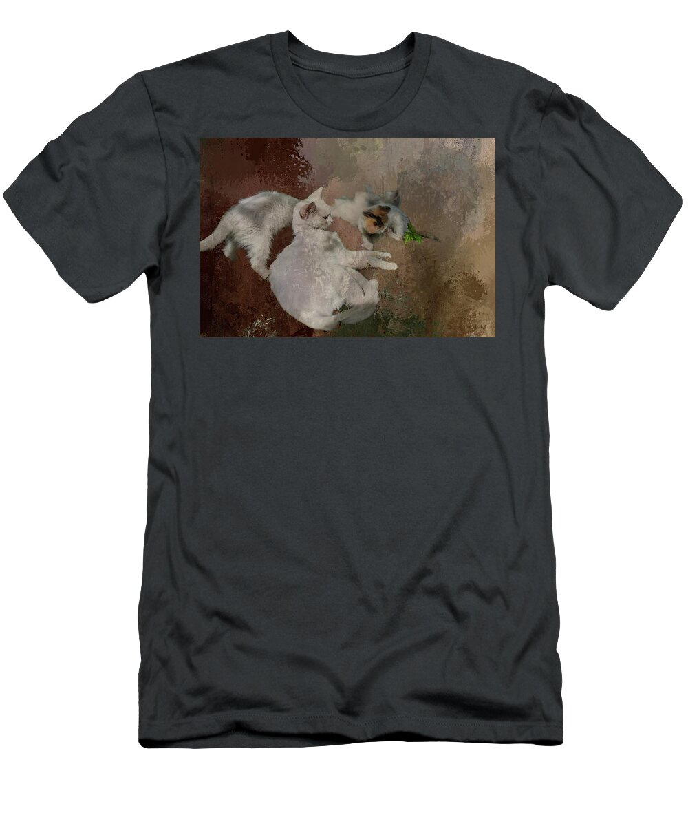 Cat T-Shirt featuring the photograph Cat Family #1 by Eva Lechner