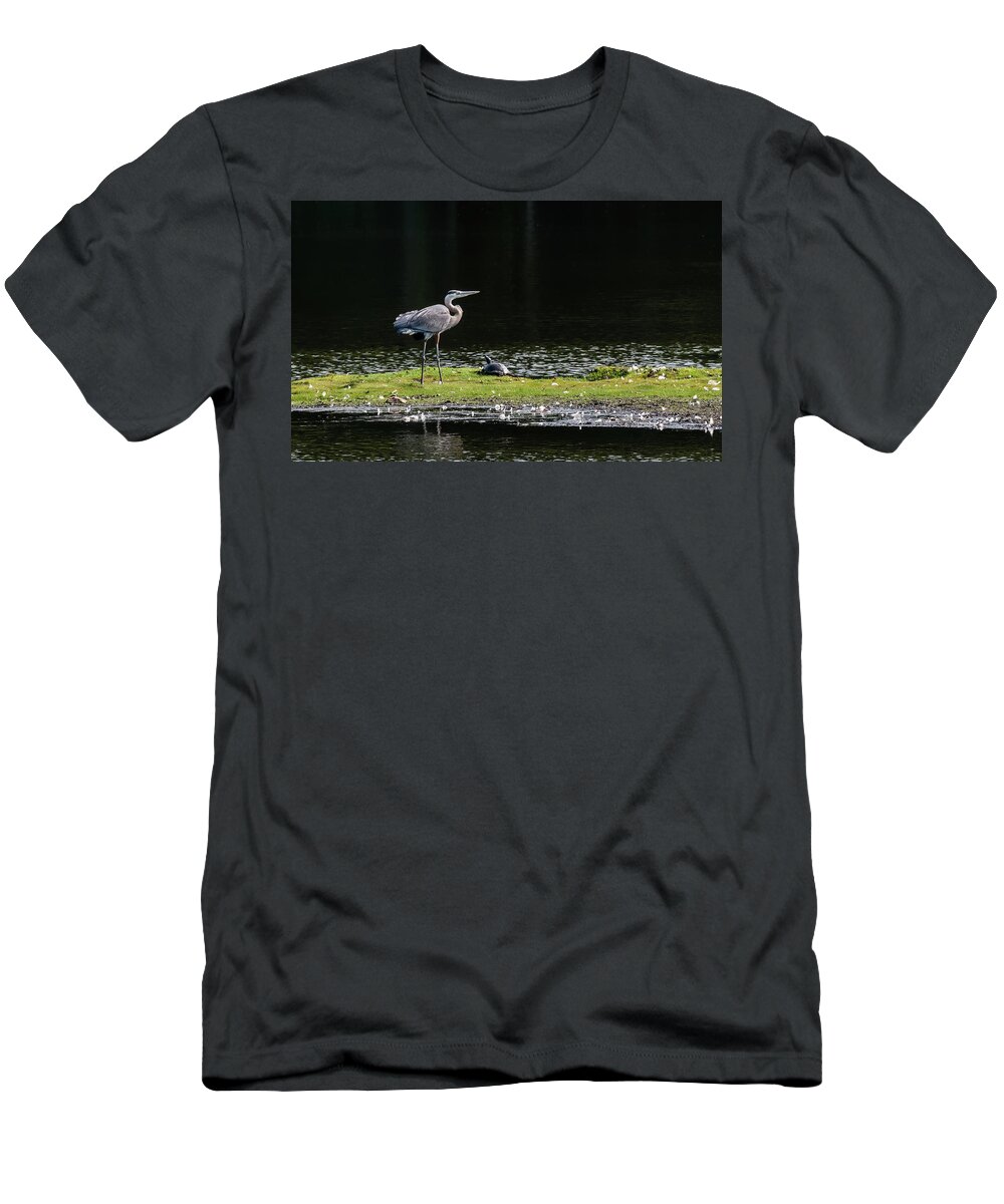 Great Blue Heron T-Shirt featuring the photograph Chesapeake Bay Great Blue Heron #1 by Patrick Wolf