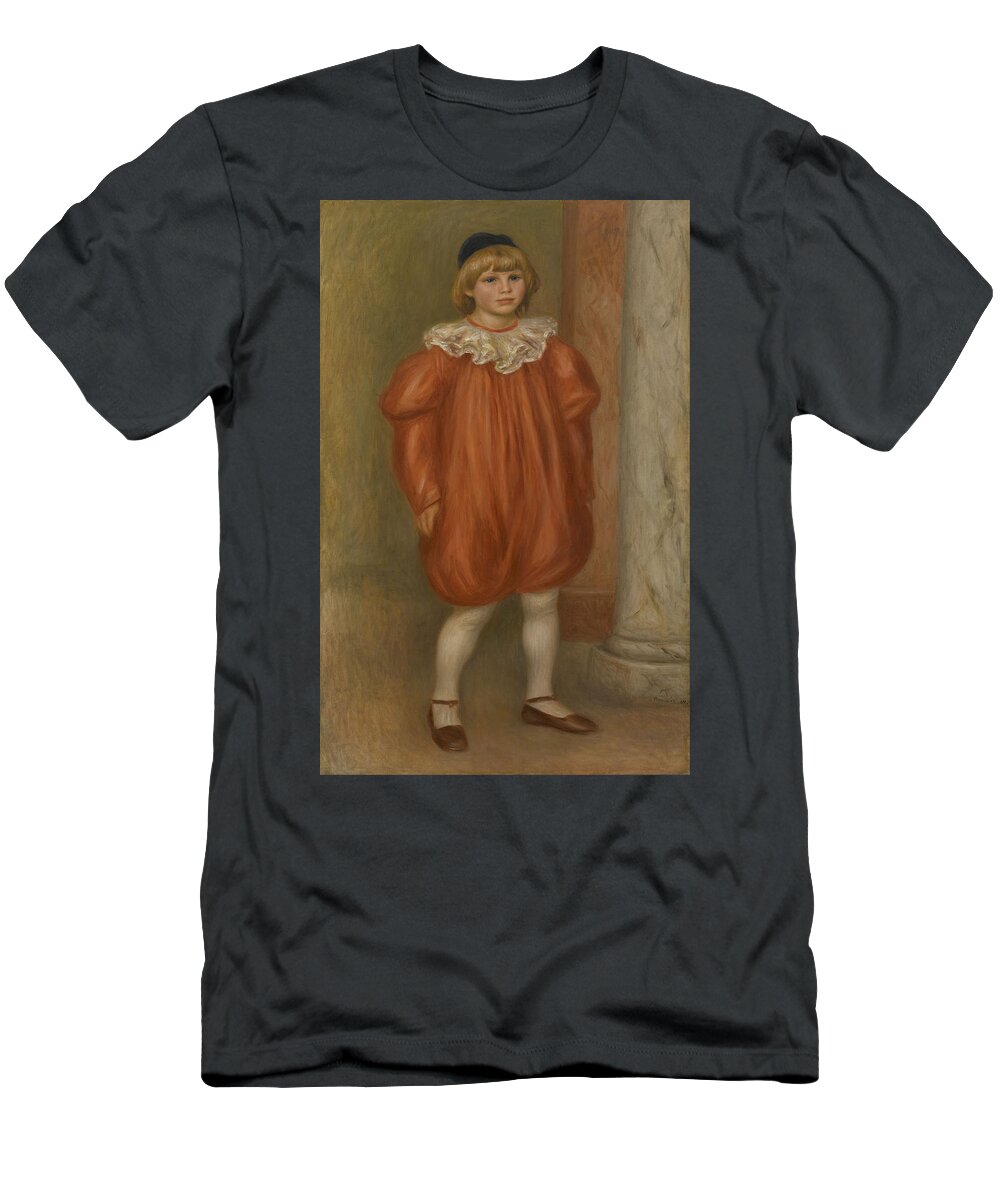 Auguste Renoir T-Shirt featuring the painting Claude Renoir In Clown Costume #1 by Auguste Renoir