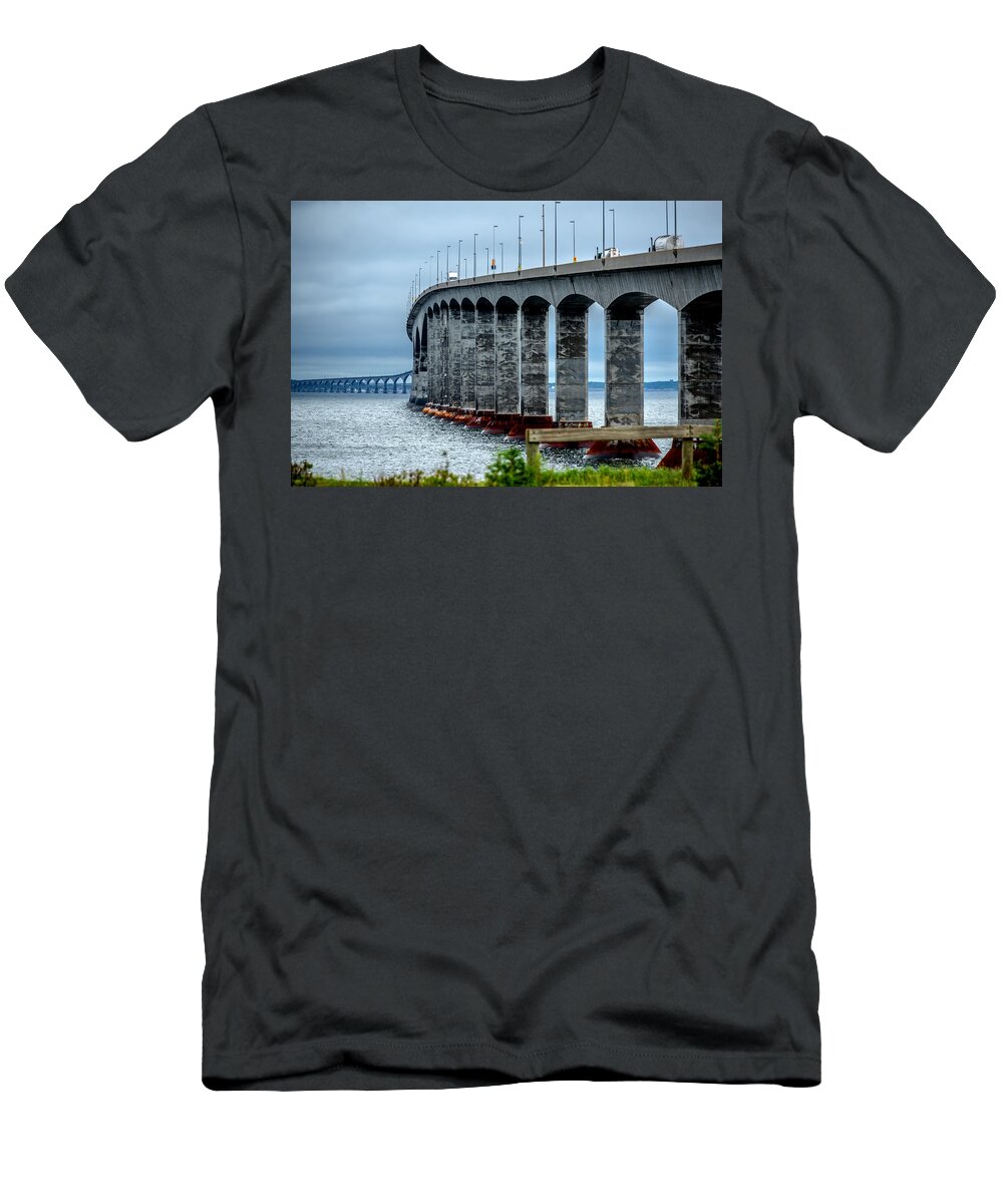 Nova Scotia T-Shirt featuring the photograph Confederation Bridge #1 by Patrick Boening