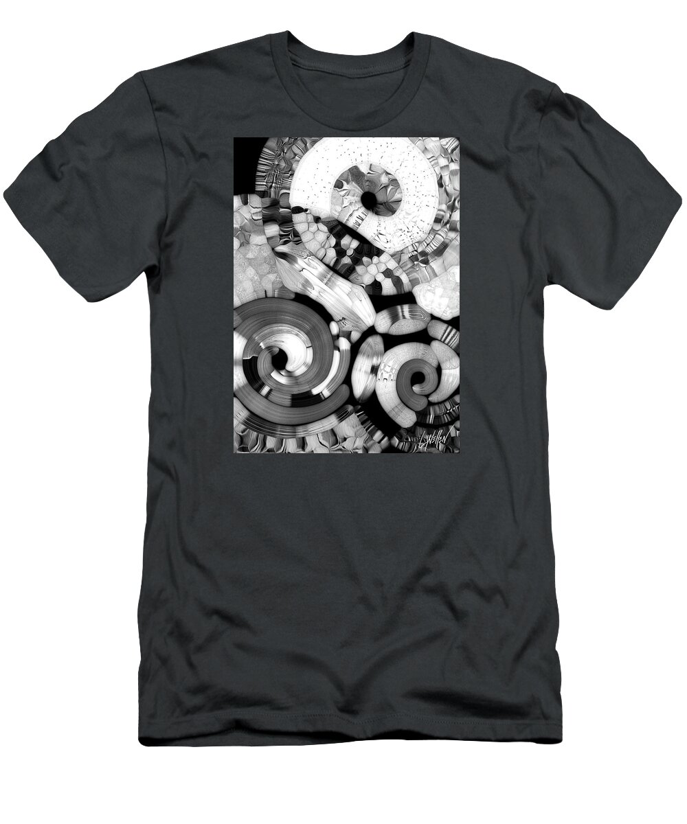 Black And White T-Shirt featuring the digital art Confusion #1 by Lynellen Nielsen