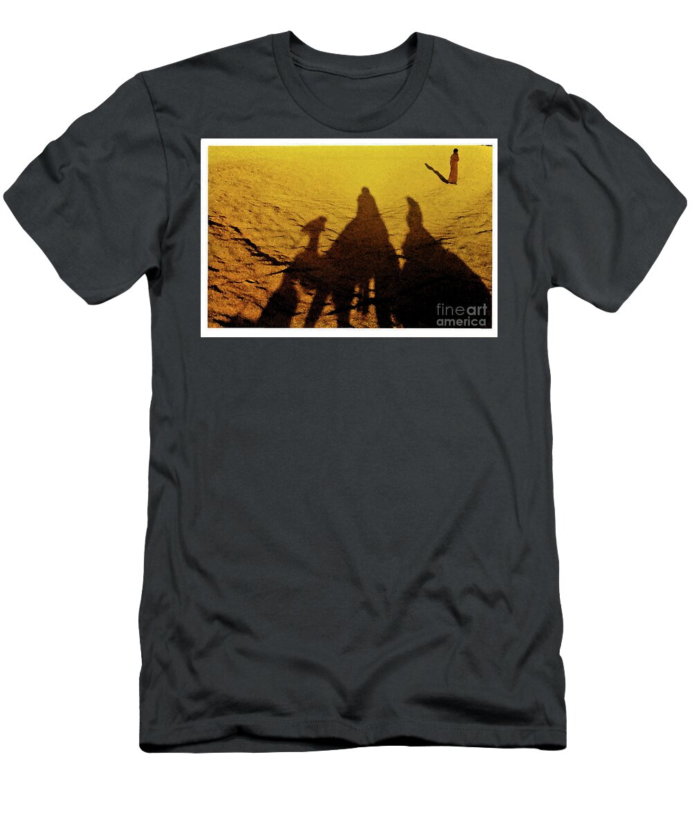 Egypt T-Shirt featuring the photograph Desert Trek #1 by Elizabeth Hoskinson