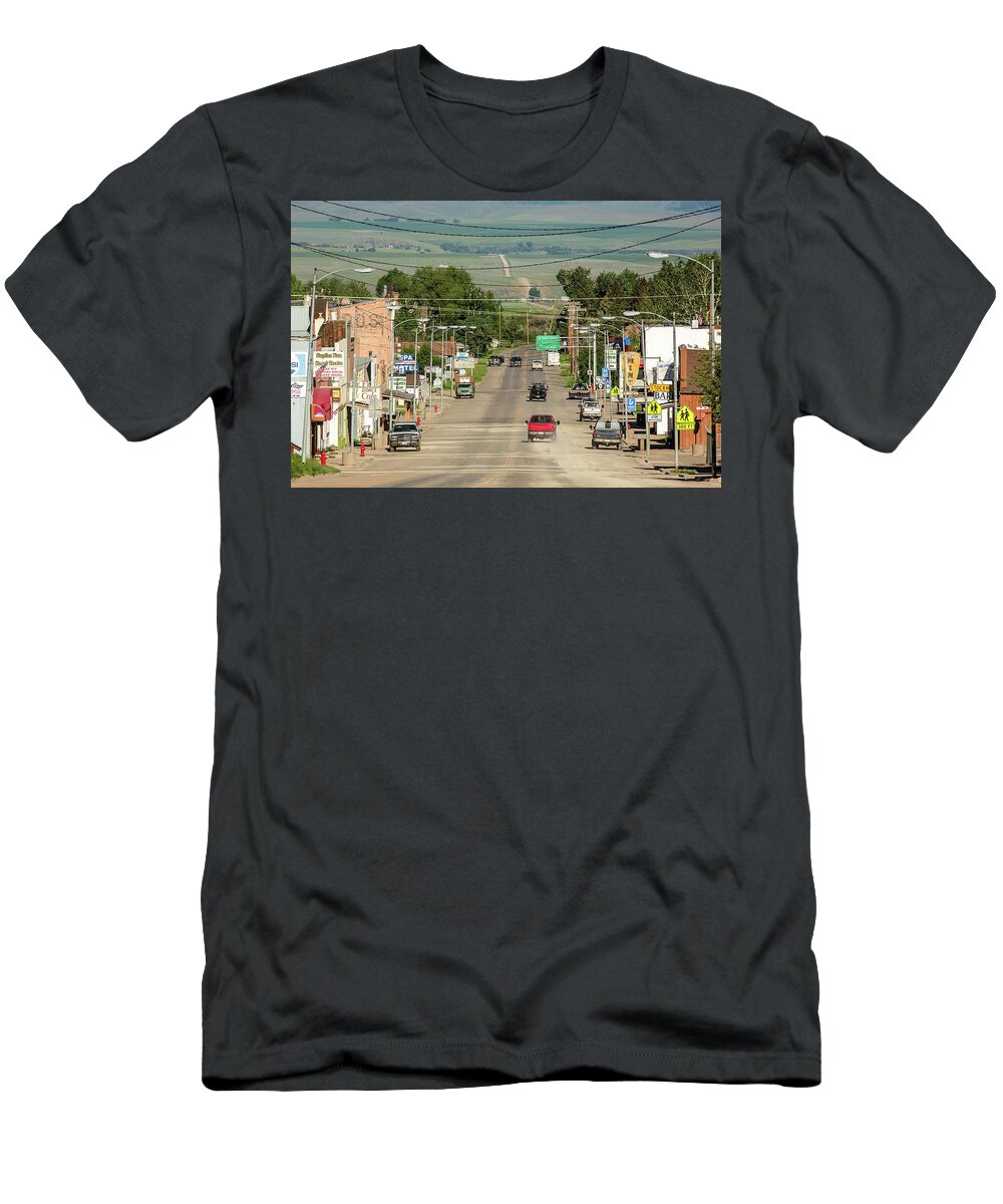 White Sulphur Springs T-Shirt featuring the photograph Dusty Mountain Town by Todd Klassy