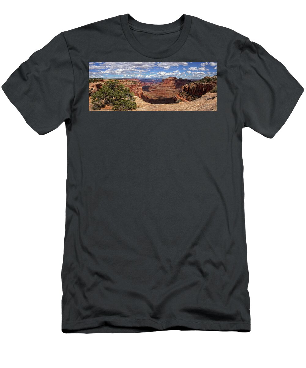 Canyonlands National Park T-Shirt featuring the photograph Edge of the Canyon #1 by Leda Robertson