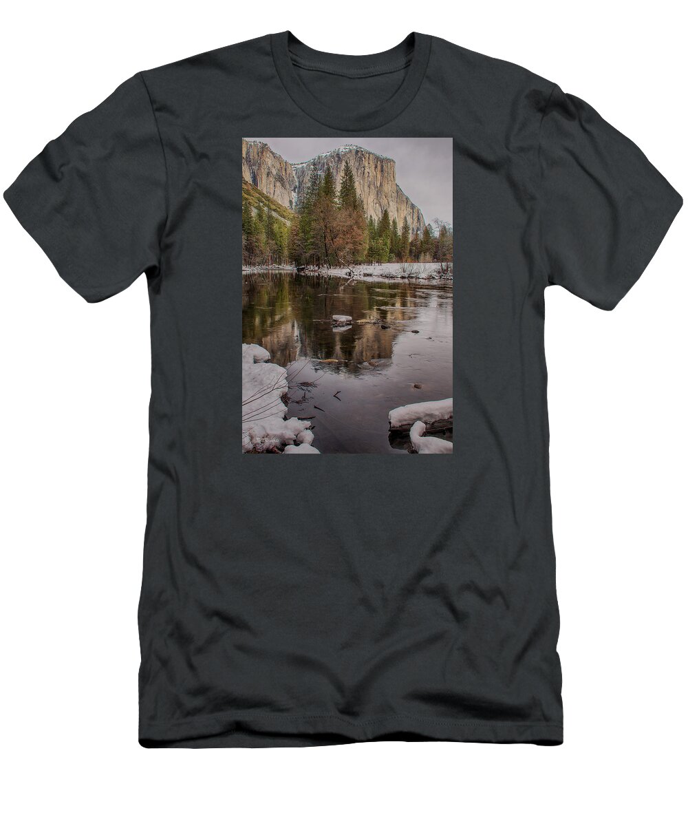 El Capitan T-Shirt featuring the photograph El Capitan Reflected #1 by Bill Roberts
