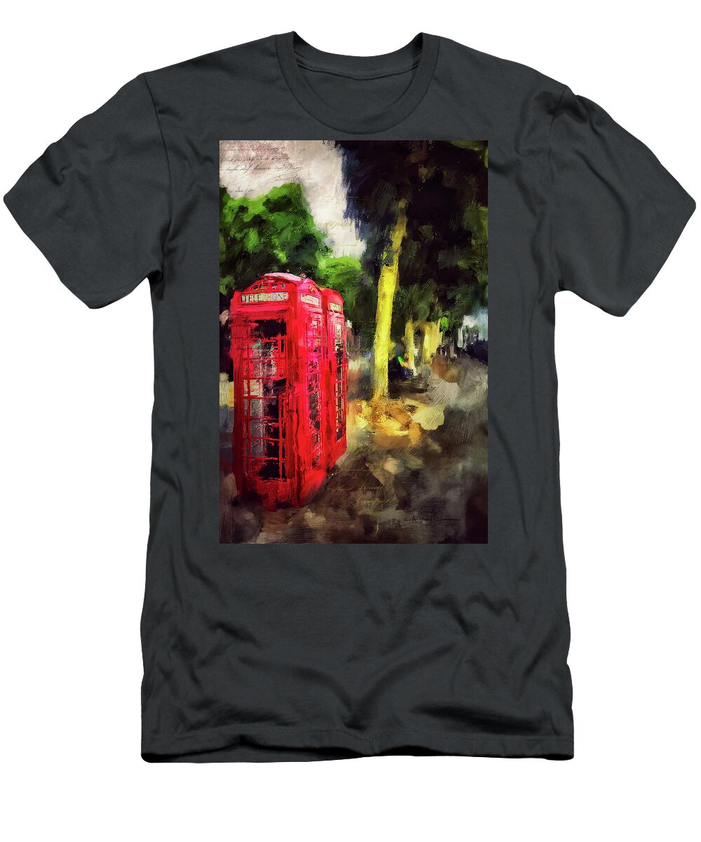 London T-Shirt featuring the digital art Embankment by Nicky Jameson