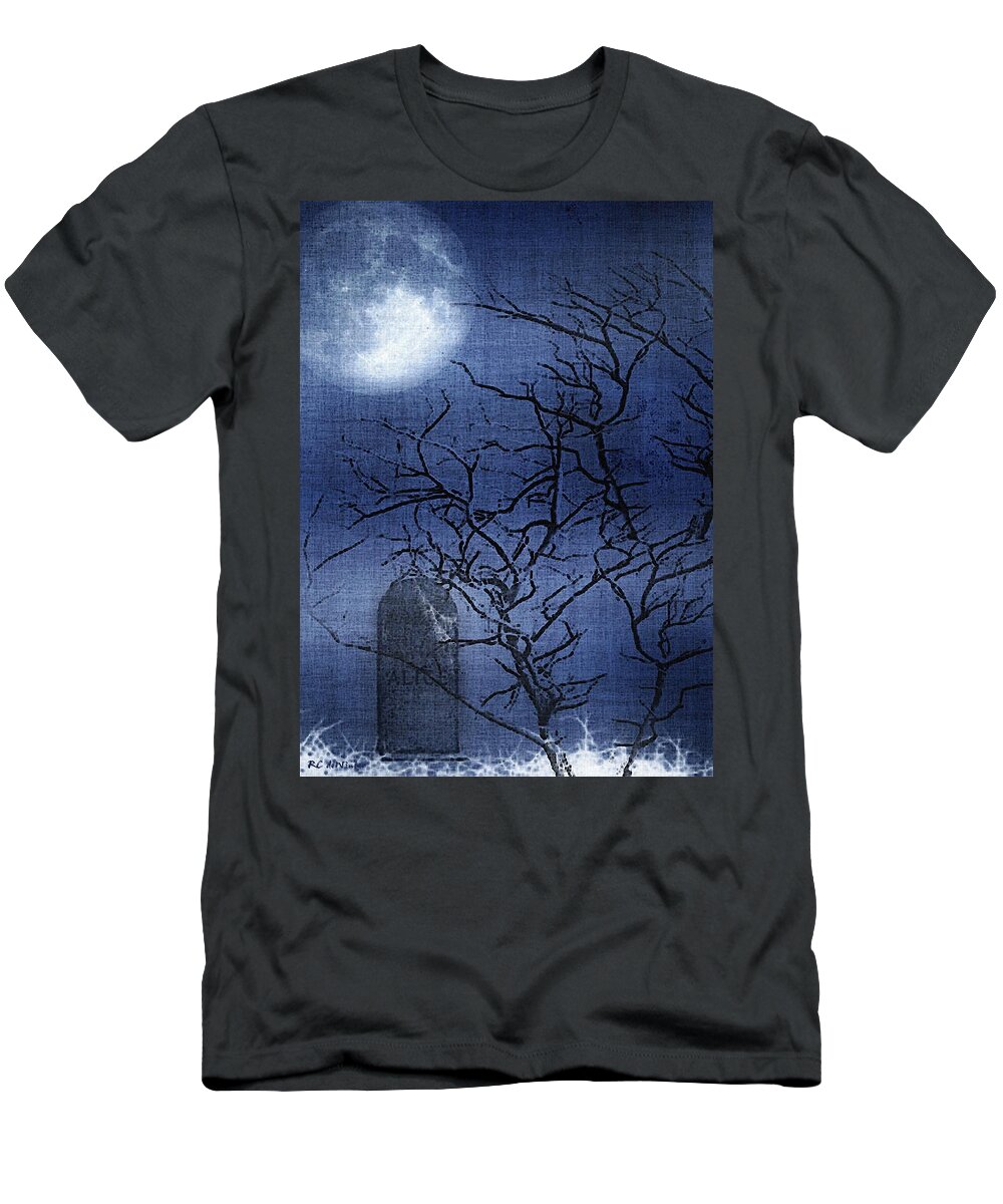 Clouds T-Shirt featuring the painting Go Ask Alice #1 by RC DeWinter