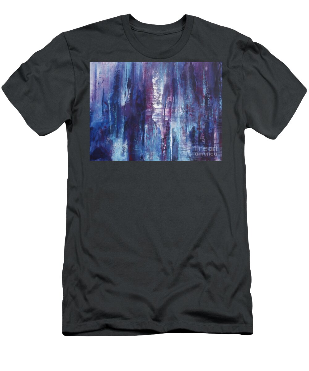 Abstract T-Shirt featuring the painting Imagination by Valerie Travers