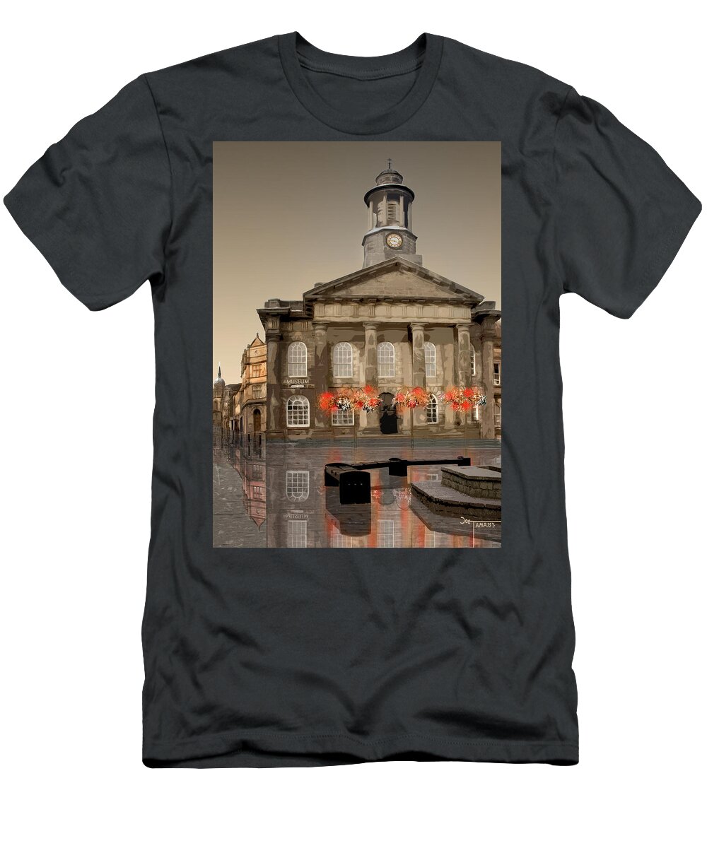 Lancaster T-Shirt featuring the digital art Lancaster Museum mini by Joe Tamassy