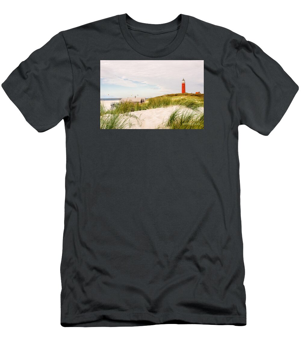 Eierland T-Shirt featuring the photograph lighthouse Eierland #1 by Hannes Cmarits