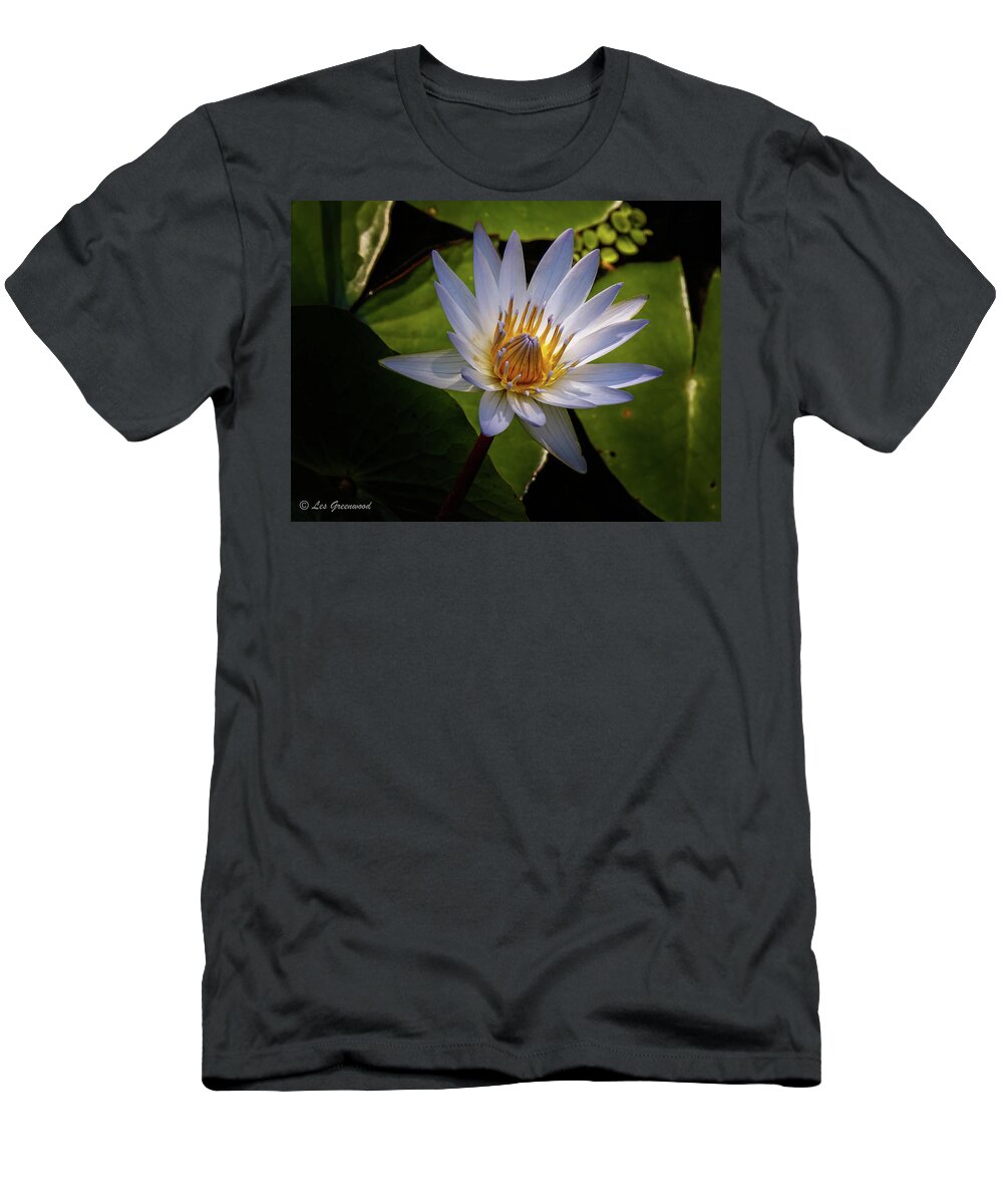 Lily T-Shirt featuring the photograph Lily #3 by Les Greenwood