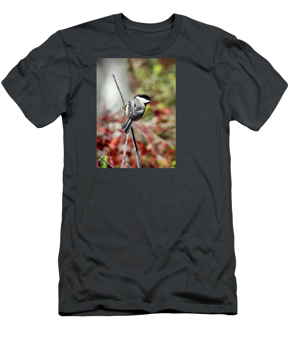 Little Bird T-Shirt featuring the digital art Little bird #3 by Lilia S