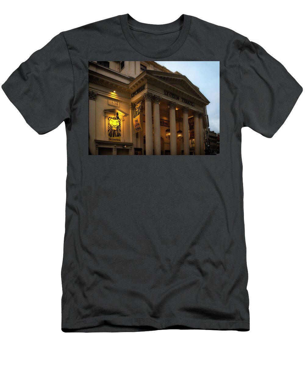 Theater T-Shirt featuring the photograph Lyceum Theatre London #1 by Shirley Mitchell