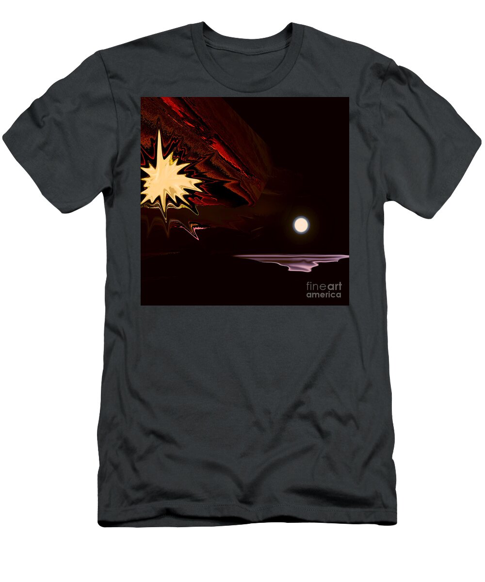 Abstract T-Shirt featuring the photograph Melt #1 by Elaine Hunter
