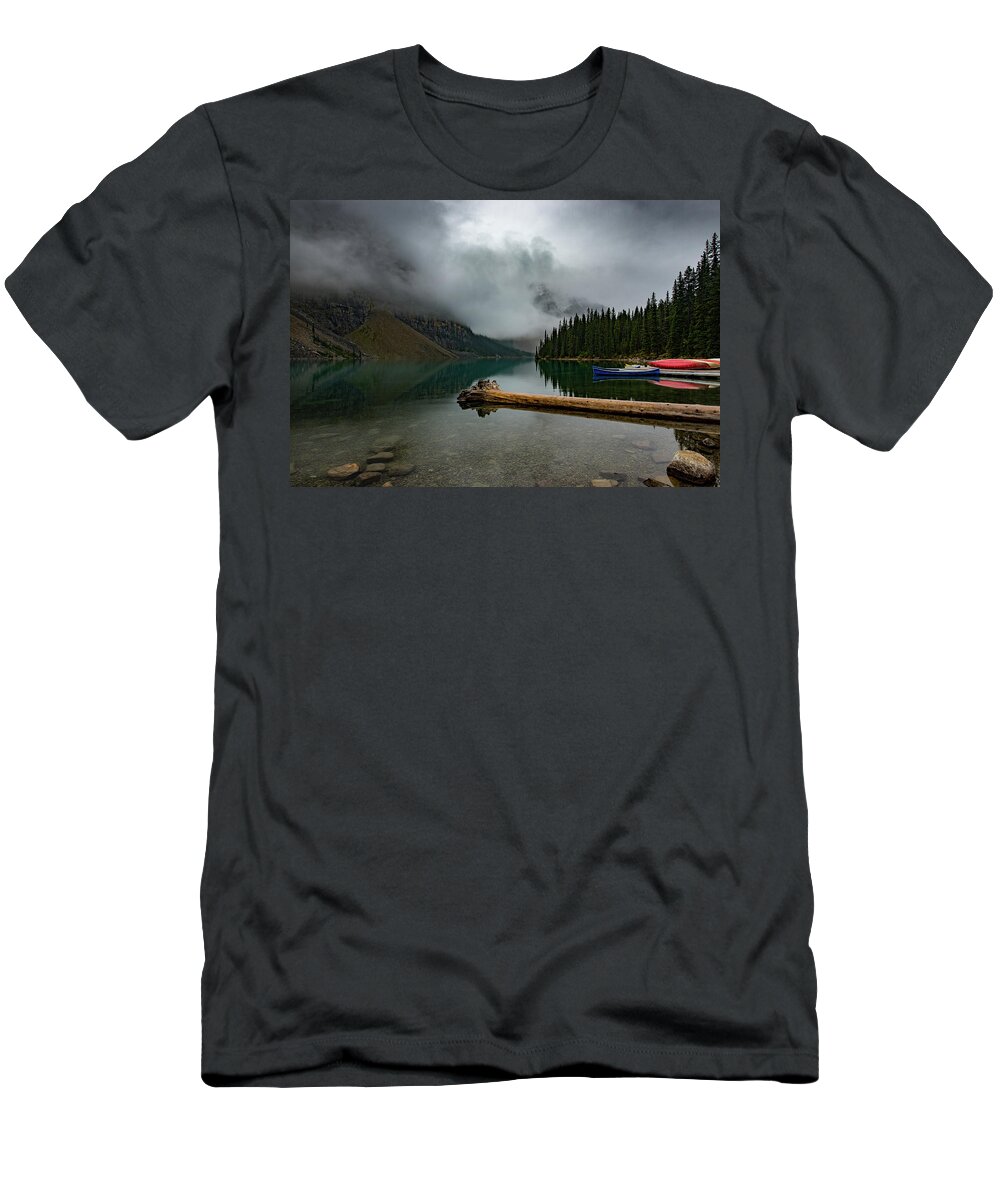 Banff T-Shirt featuring the photograph Moraine Lake #1 by Nebojsa Novakovic