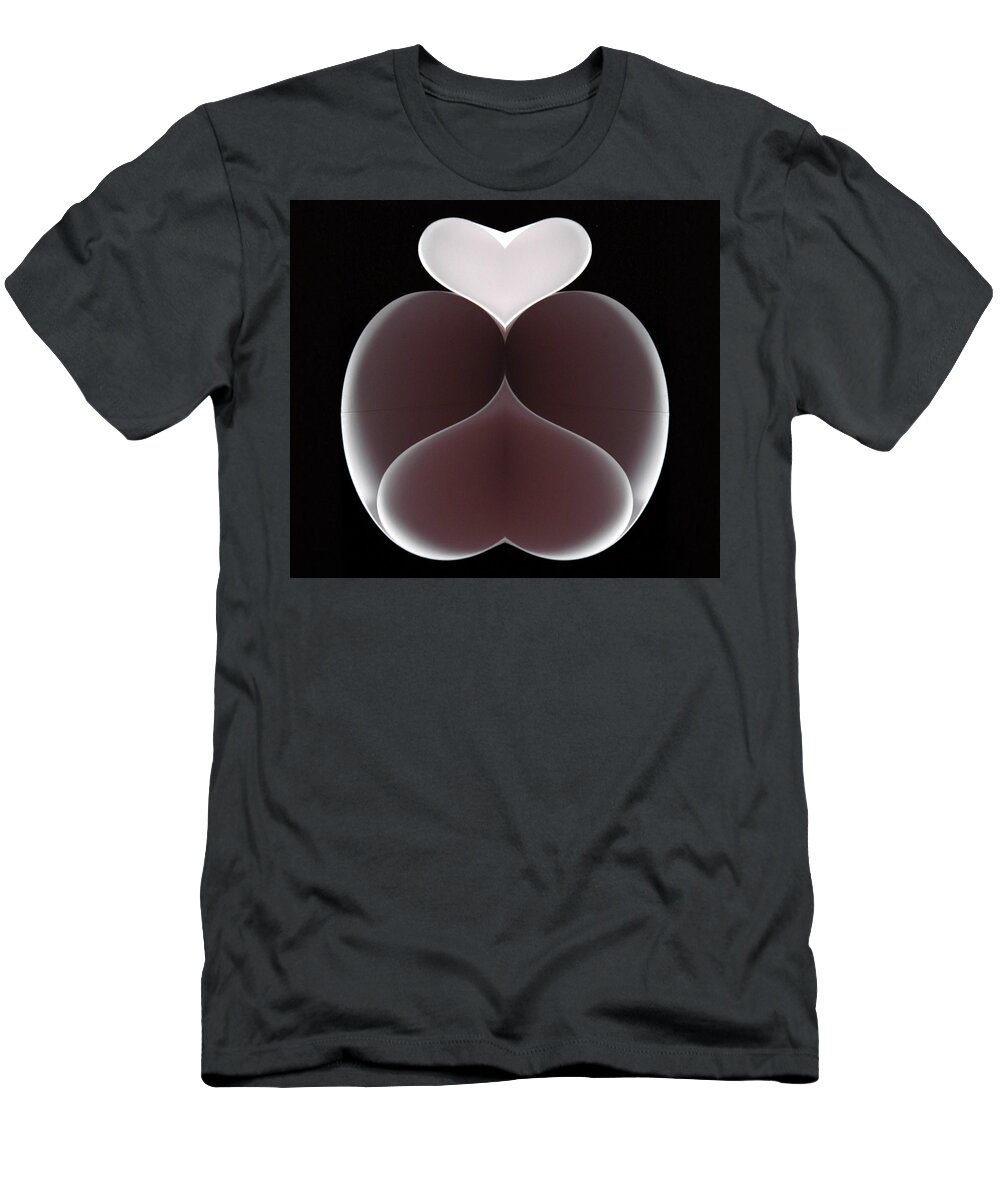 Love T-Shirt featuring the sculpture Mutual Attraction #1 by Rein Nomm