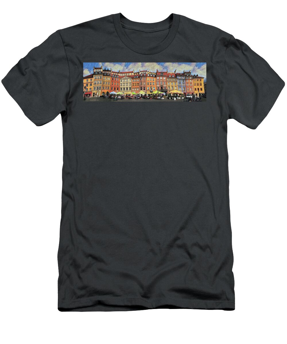  T-Shirt featuring the photograph Old Town in Warsaw # 29 by Aleksander Rotner