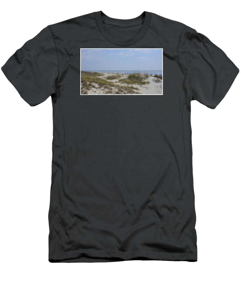 Beach T-Shirt featuring the photograph Palmetto Dunes Beach #1 by Carol Bradley
