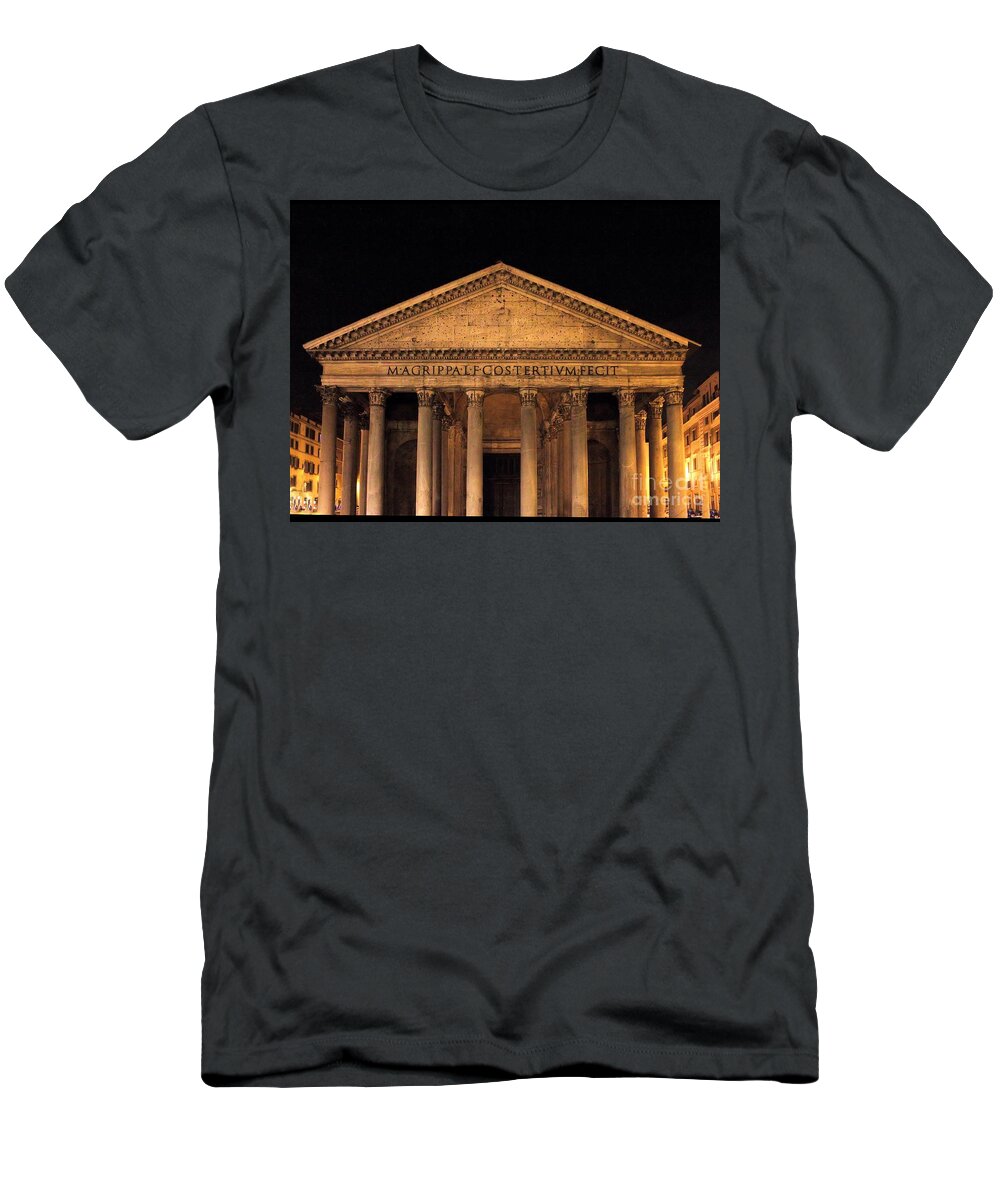 Rome T-Shirt featuring the photograph Pantheon North by Angela Rath
