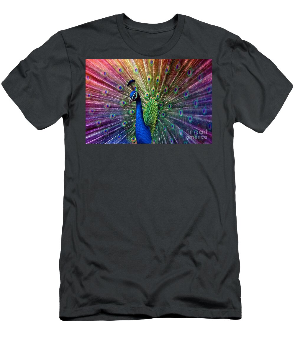 Beauty T-Shirt featuring the photograph Peacock by Hannes Cmarits