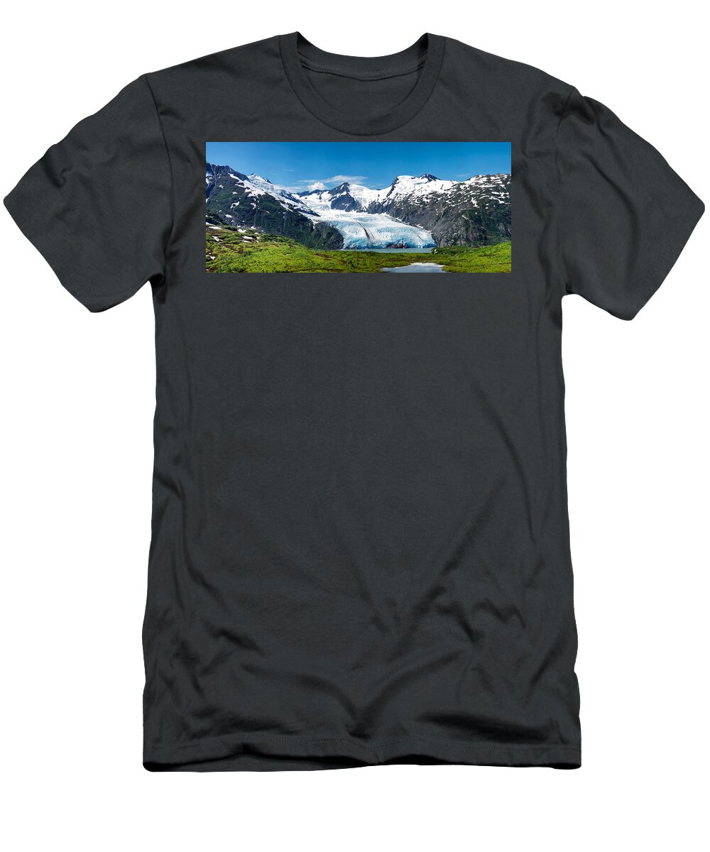 Alaska T-Shirt featuring the photograph Portage Glacier #1 by Ed Boudreau