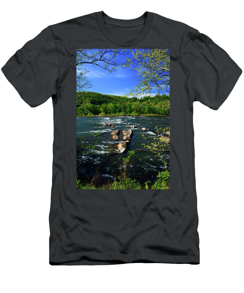 Potomac River Rapids T-Shirt featuring the photograph Potomac River Rapids #2 by Raymond Salani III